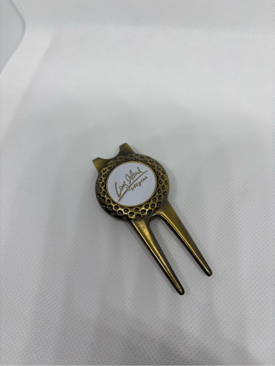Accessories - Golf Divot Repair Tool with Ball Marker - Brass Finish